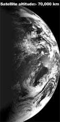 Earth as viewed by Chandrayaan 1 Terrain Mapping Camera on 29 October 2008